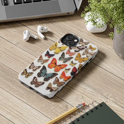 Elegant Embroidery: Delicate Butterfly iPhone Case – Crafted with Precision