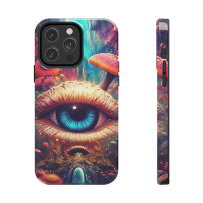 Eye of the Mushroom Psychedelic Art iPhone Case | Embrace the Trippy Enigma