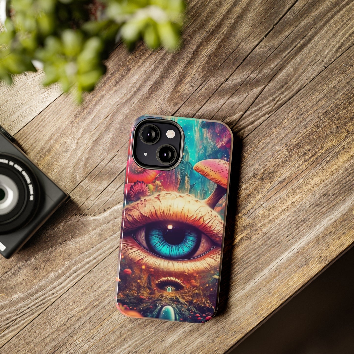 Eye of the Mushroom Psychedelic Art iPhone Case | Embrace the Trippy Enigma