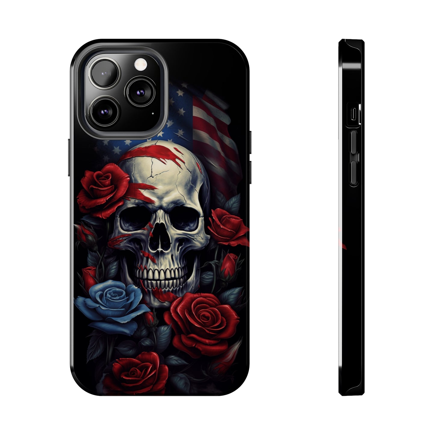 Skull USA Flag iPhone Case | Patriotic Edge with Stylish Protection