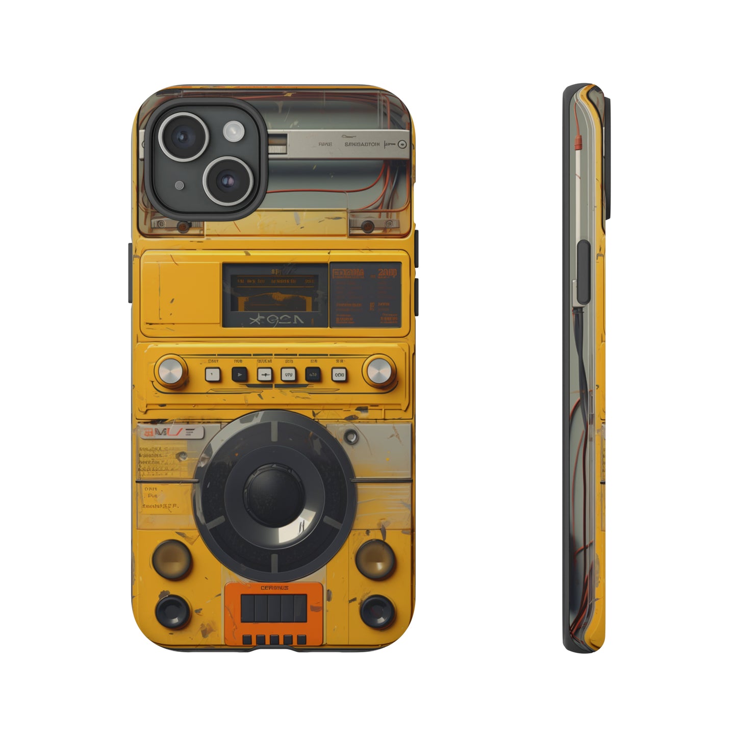 Cyberpunk Techno Gadget Walkman: Premium Phone Tough Case for iPhone, Samsung Galaxy, and Google Pixel