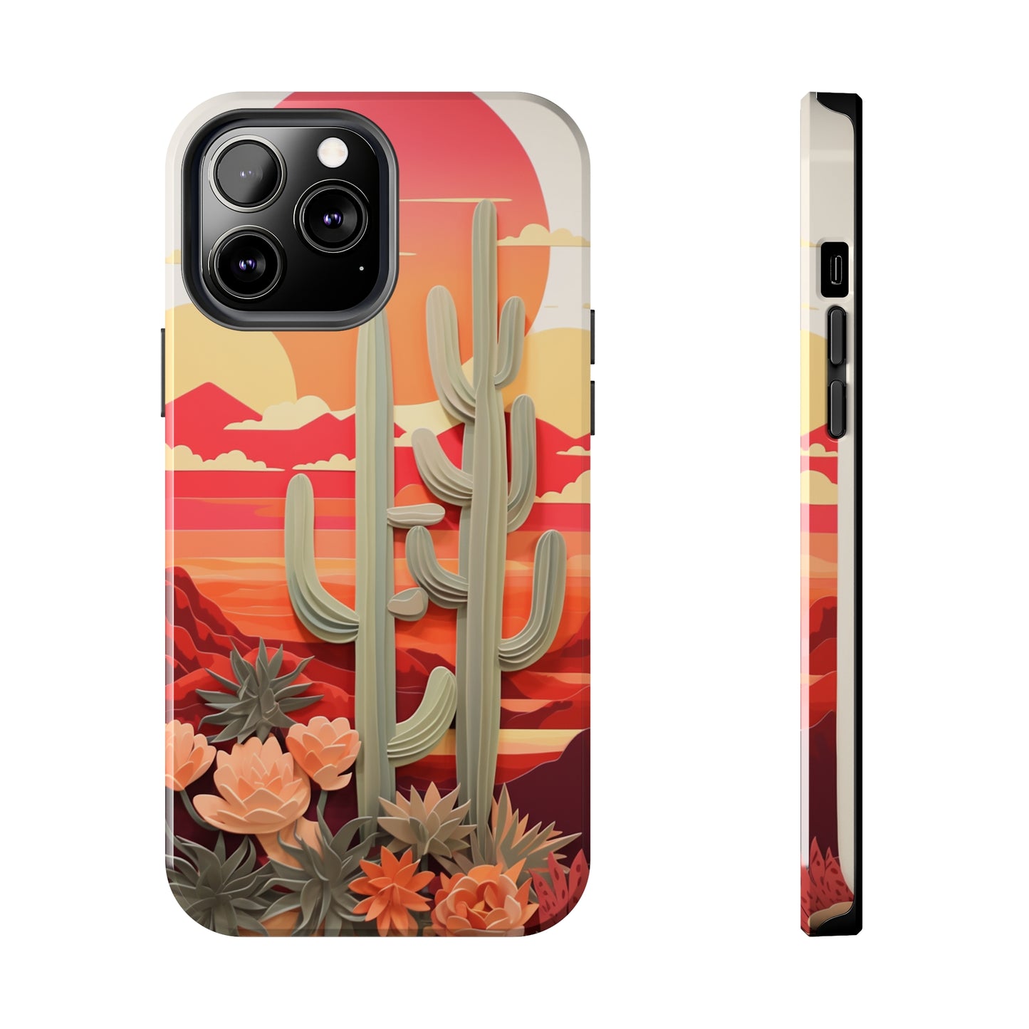 Cactus Desert Sunset iPhone Case