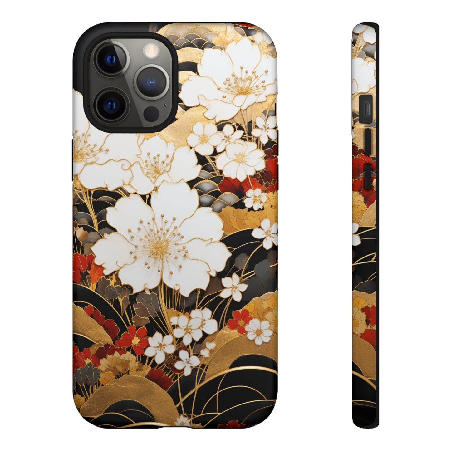 Chiyogami Floral Tough iPhone Case Galaxy S23 S22 S21 S20 Plus Ultra | Iphone 14 13 12 11 8 Pro Max Mini | Pixel 7 6 Pro 5 | Japanese Boho