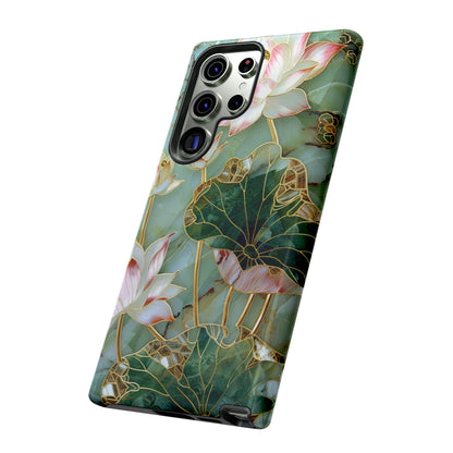 Elegant Floral Phone Case - Tough Cases with Lotus Design