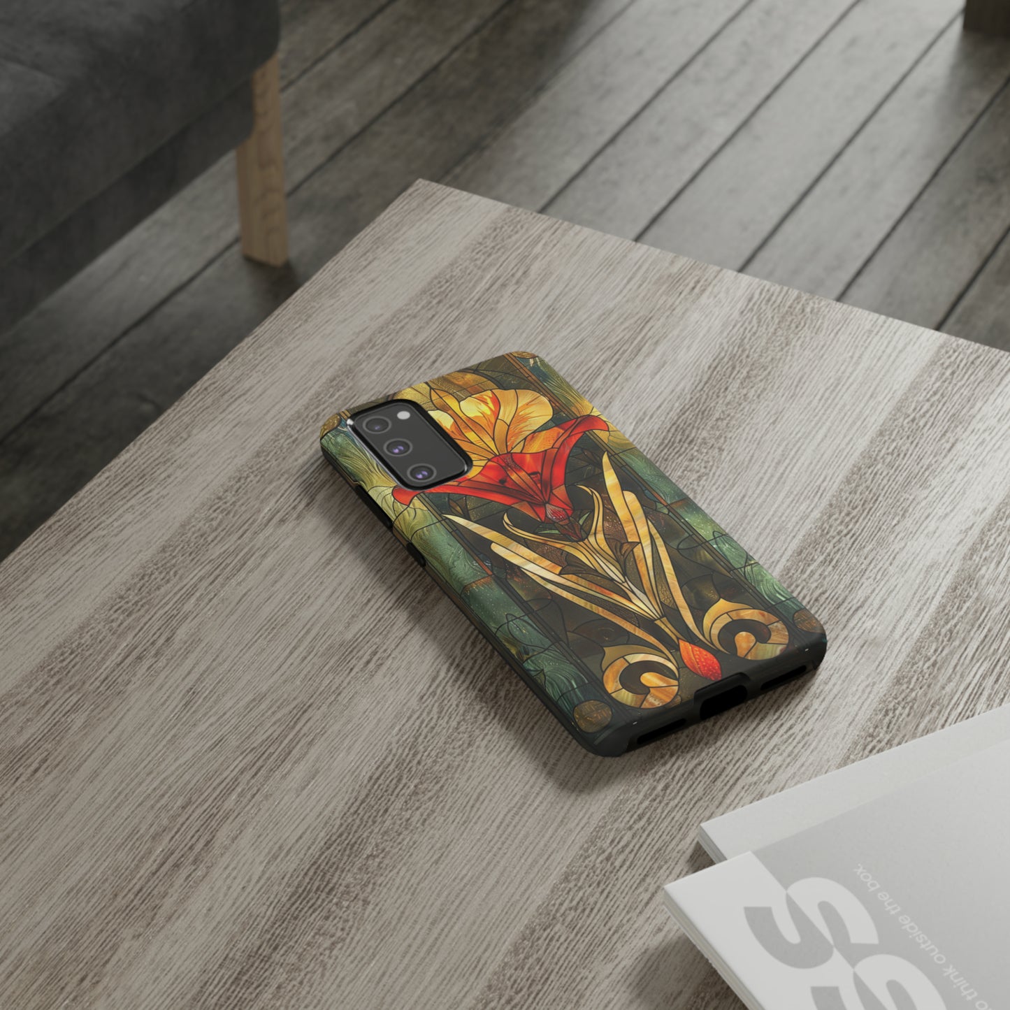 Art Deco Stained Glass floral Phone Case