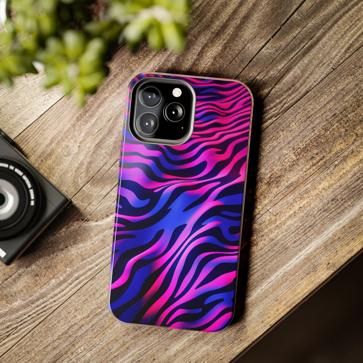 Wild Illusion: Trippy Tiger Stripes Mystique | Dynamic iPhone Case