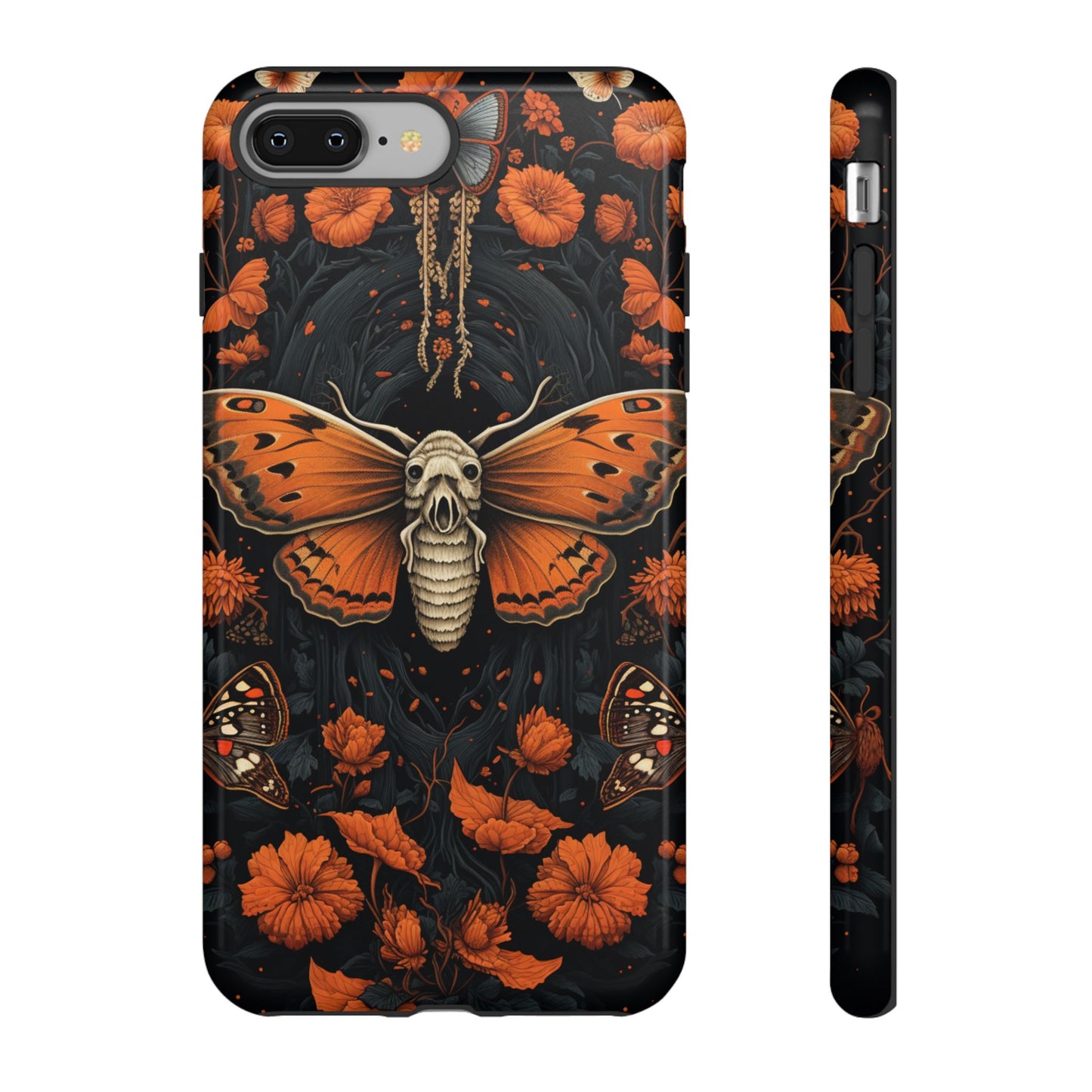 Eerie Elegance Halloween Goth Moth Phone Cover