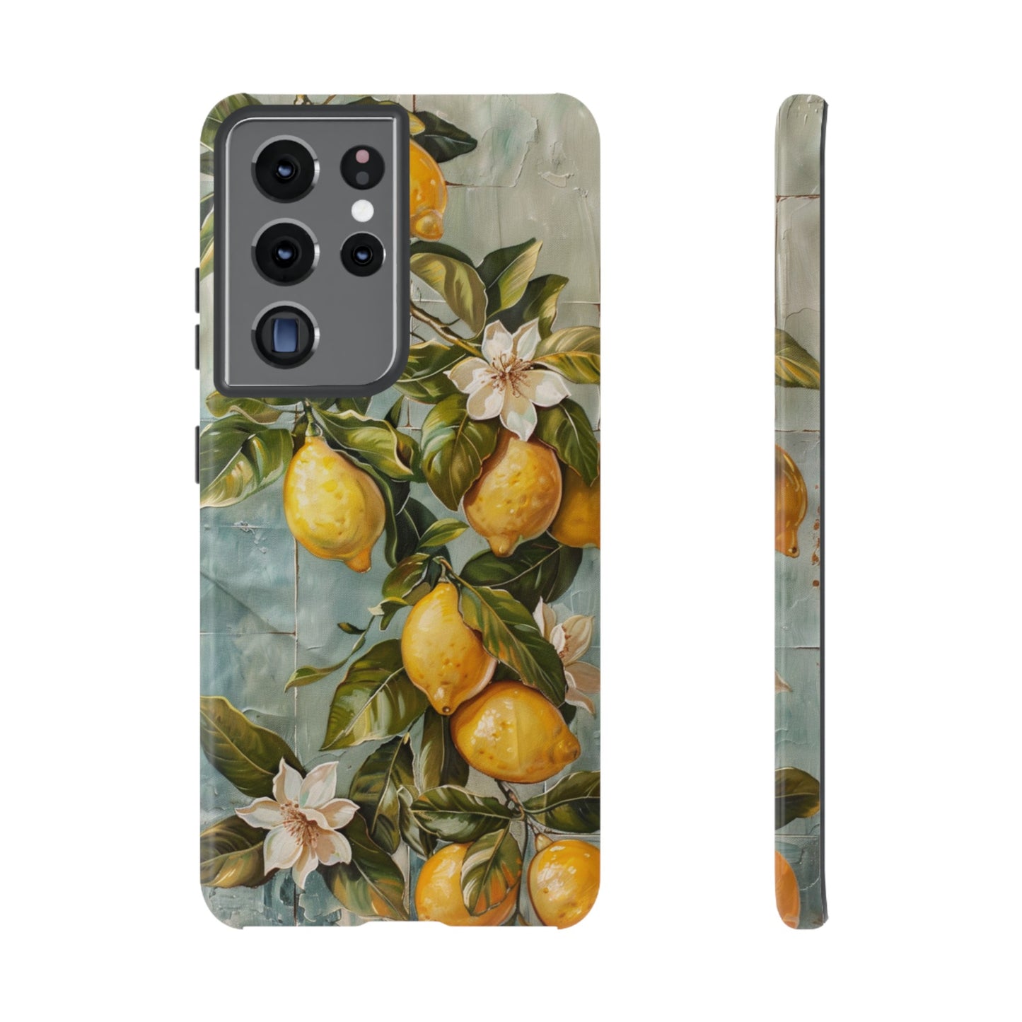 Mediterranean Lemon Tile Oil Painting iPhone 13 Case