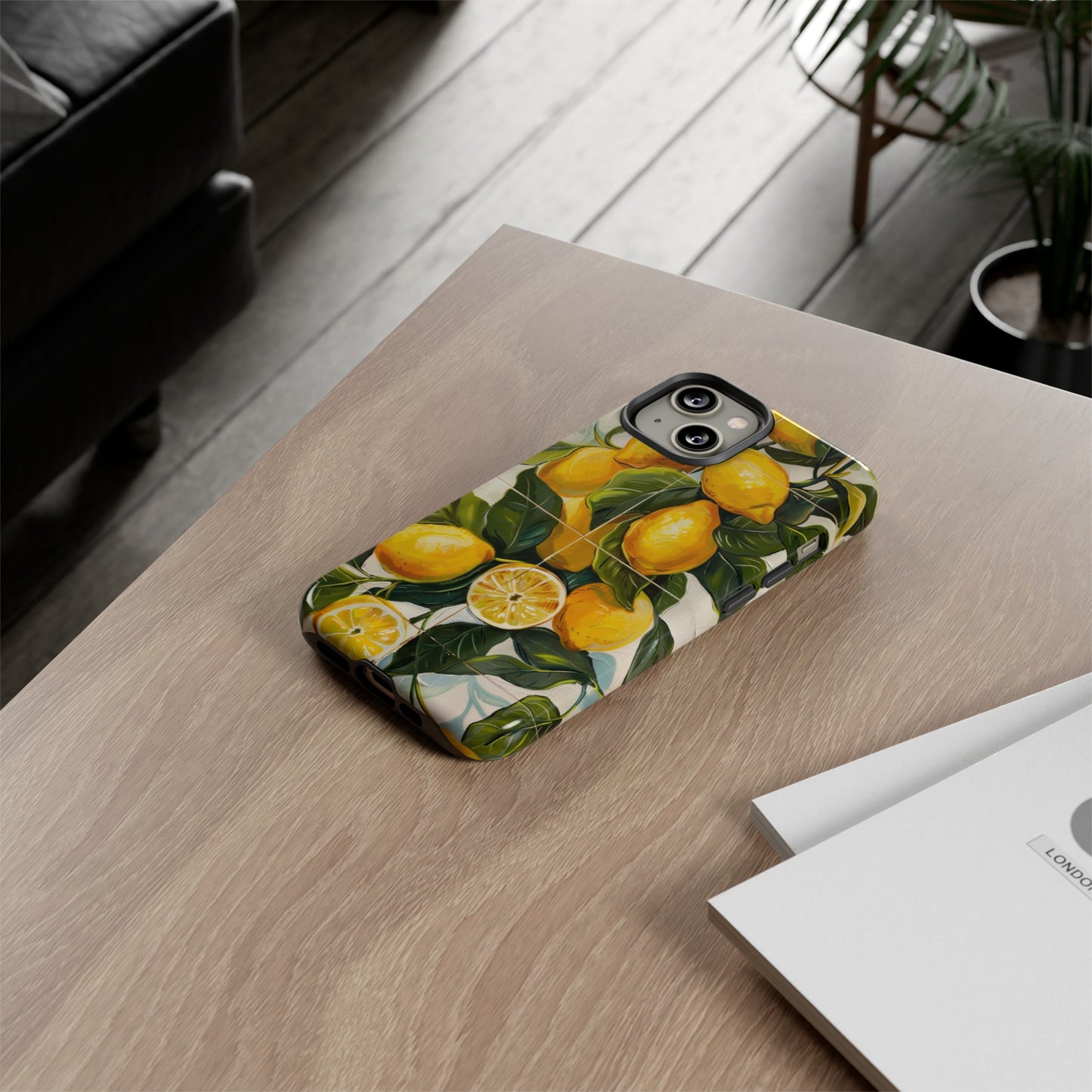 Mediterranean Lemon Italian Tile iPhone 14 Case