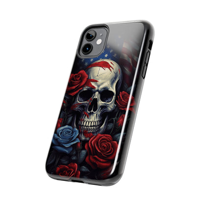 Skull USA Flag iPhone Case | Patriotic Edge with Stylish Protection