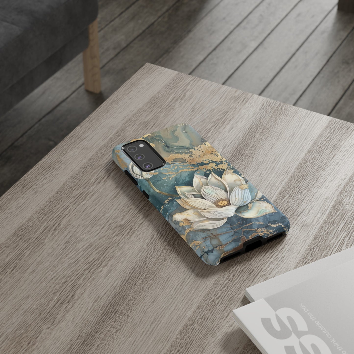 Zen Lotus Gold Floral Phone Case