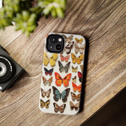 Elegant Embroidery: Delicate Butterfly iPhone Case – Crafted with Precision