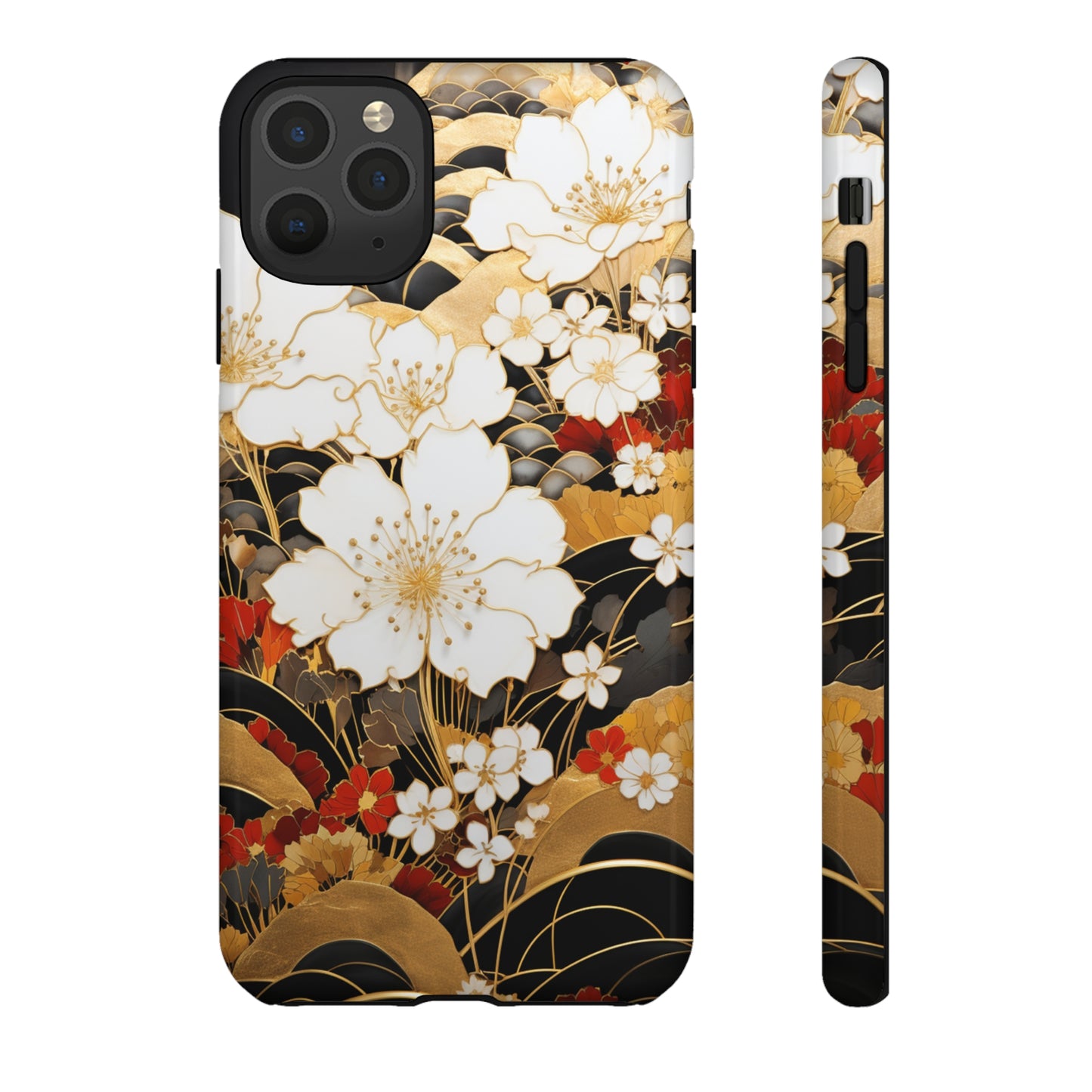 Chiyogami Floral Tough iPhone Case Galaxy S23 S22 S21 S20 Plus Ultra | Iphone 14 13 12 11 8 Pro Max Mini | Pixel 7 6 Pro 5 | Japanese Boho