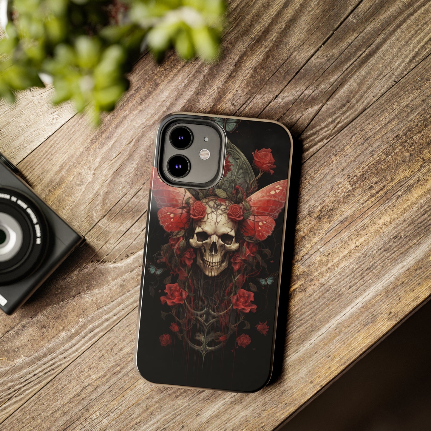 Deadhead Moth Gothic Dark Academia iPhone Case | Embrace Mysterious Elegance