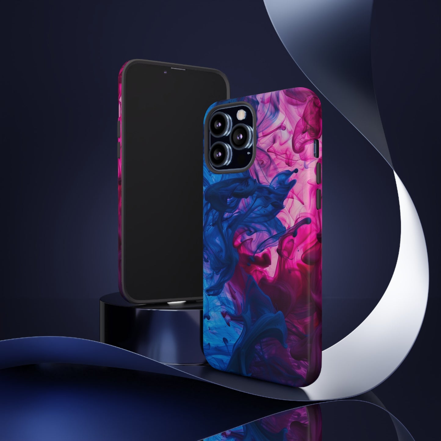 Magenta and Blue Color Explosion Phone Case