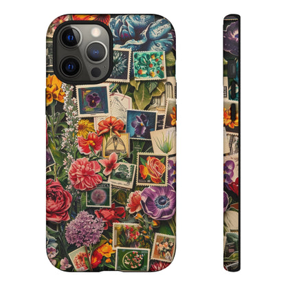 Vintage Floral Stamps Phone Case