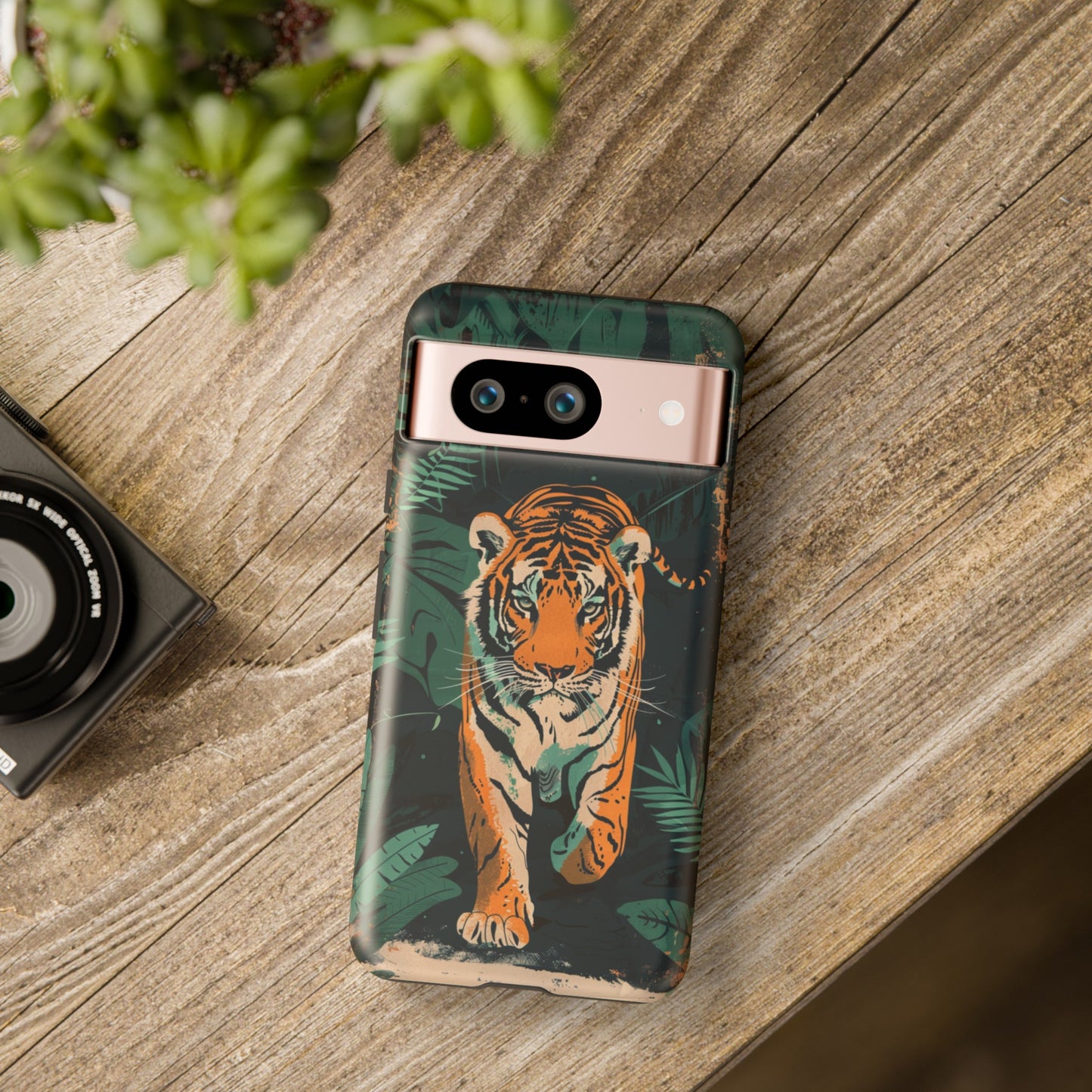 Retro Jungle Tiger Phone Case