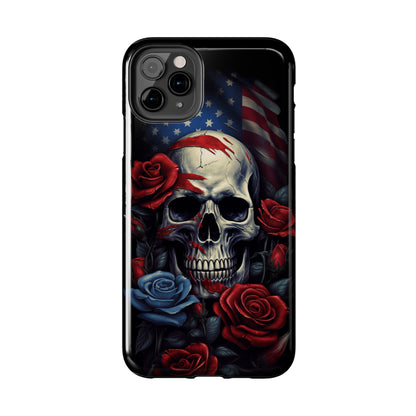 Skull USA Flag iPhone Case | Patriotic Edge with Stylish Protection