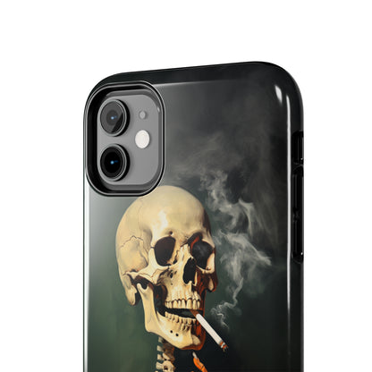 Smoking Skull iPhone Case | Edgy Style with a Mysterious Vibe for iPhone 11, 12, 13, 14, SE 2020 & Mor