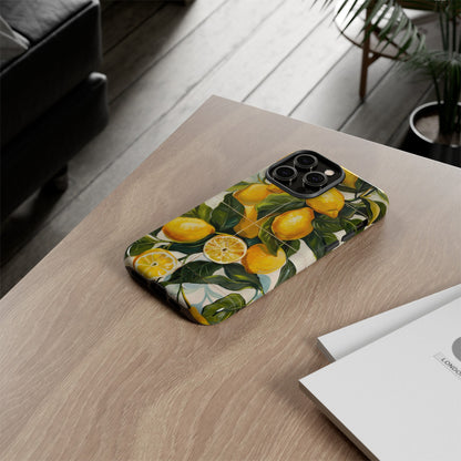 Mediterranean Lemon Italian Tile iPhone 14 Case