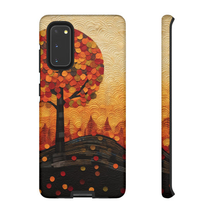 Autumn iPhone Case, Forest Embroidered Style Phone Case