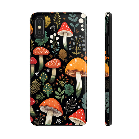 Retro Mushroom Design iPhone 14 Case