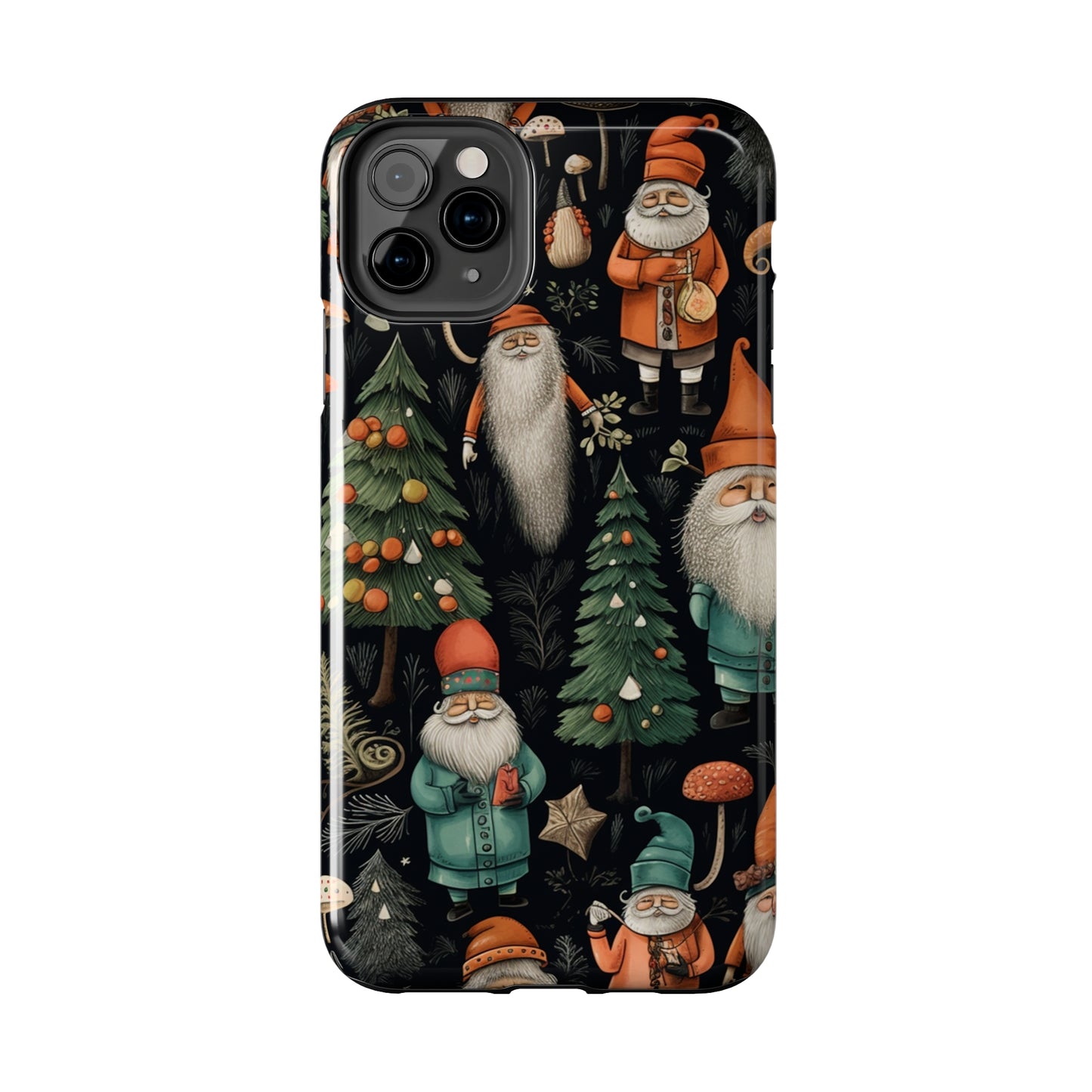 Vintage Santa Magic Mushroom Christmas Phone Case