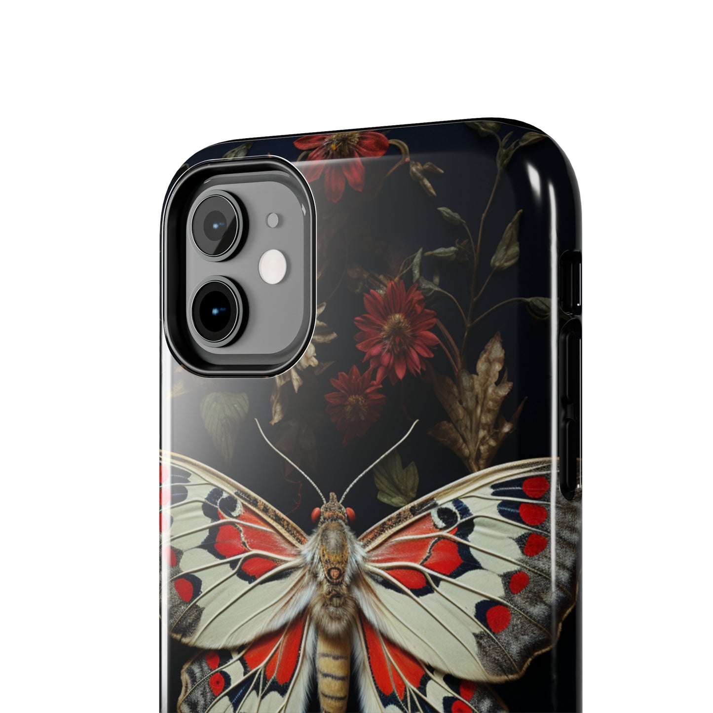 Deadhead Moth Gothic Floral Aesthetic Dark Academia iPhone Case | Embrace Mysterious Elegance