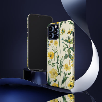 Floral Sage Yellow Wildflower Phone Case