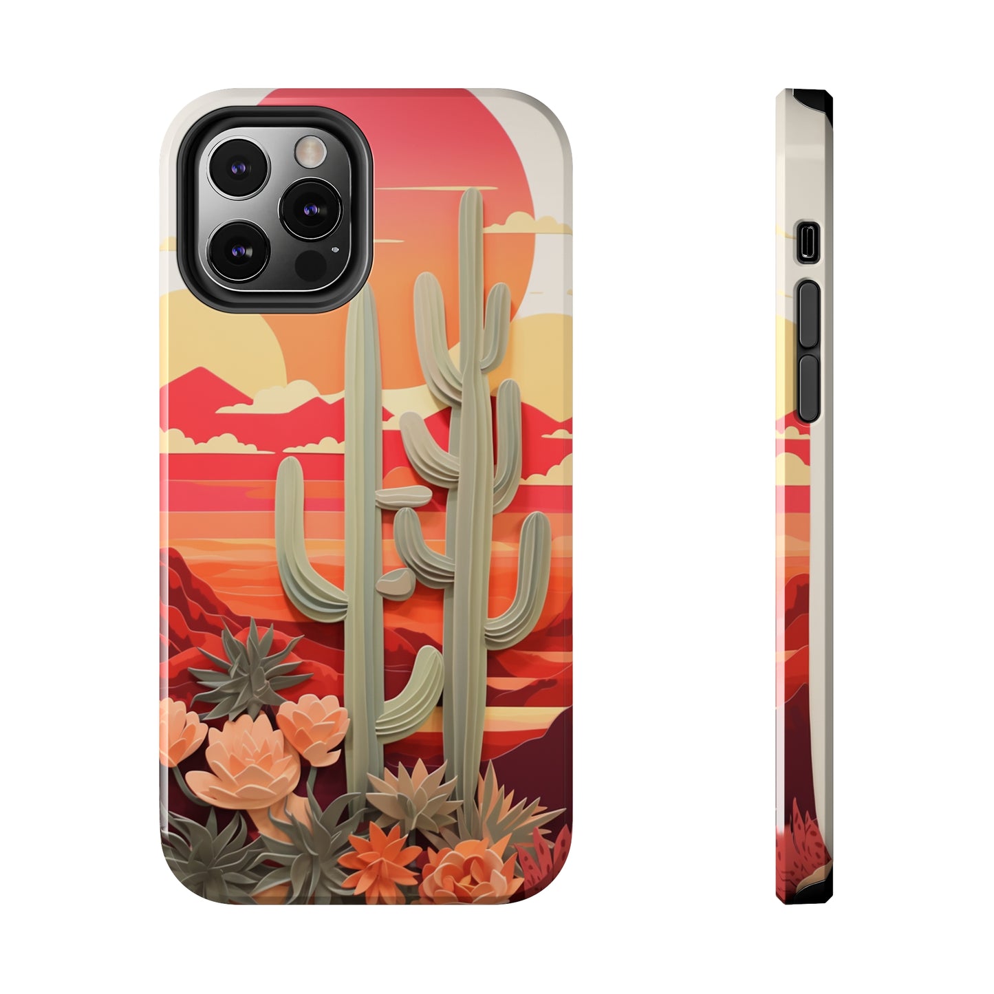 Cactus Desert Sunset iPhone Case