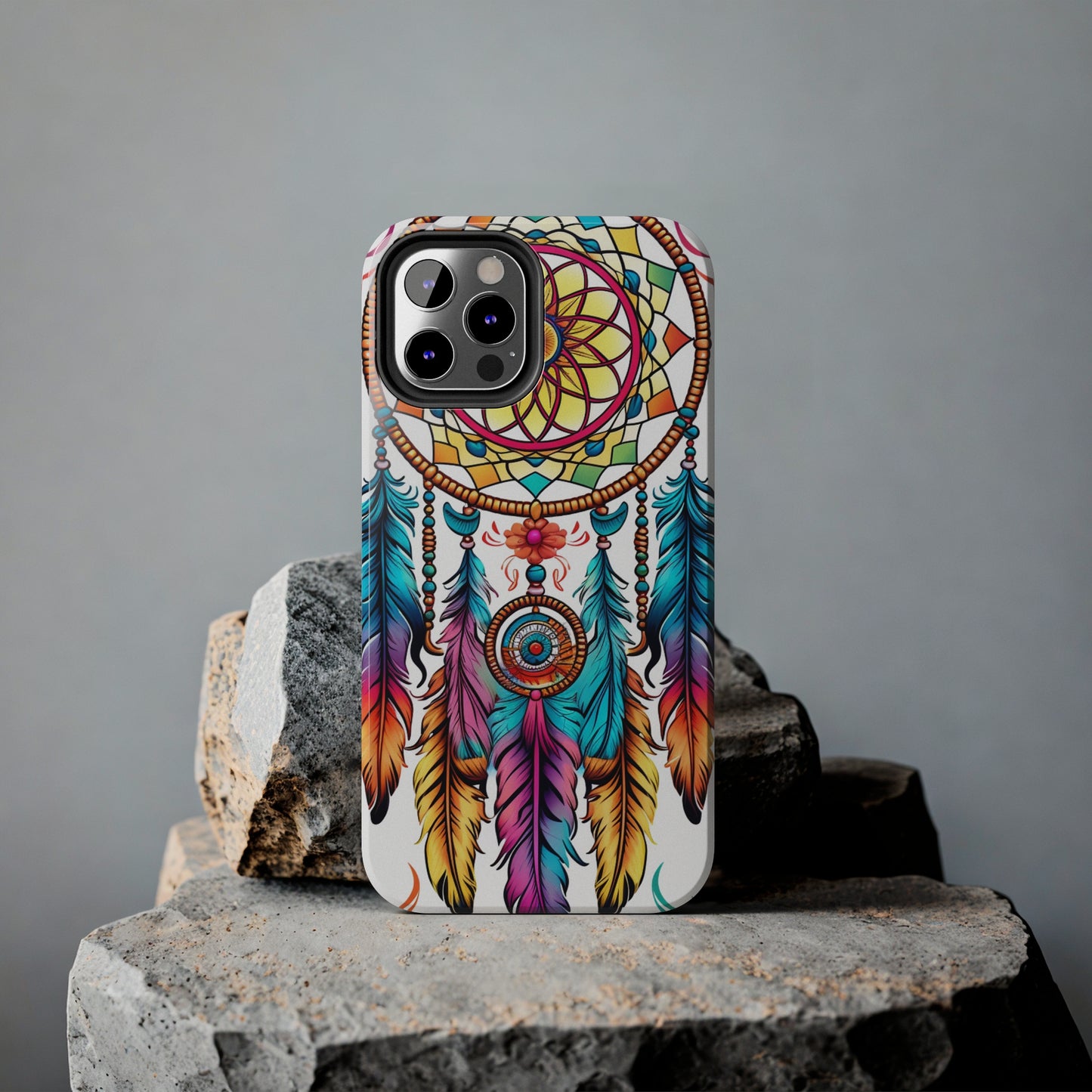 Psychedelic Native American Dreamcatcher iPhone Case | Fusion of Art and Cultural Heritage