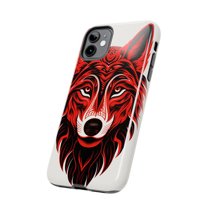 Mystic Echoes: Native American Tribal Wolf | Cultural Heritage iPhone Case
