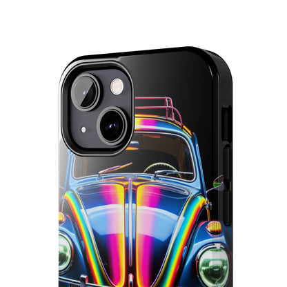 iPhone Case | Colorful Journeys: Psychedelic VW Bug iPhone Tough Case