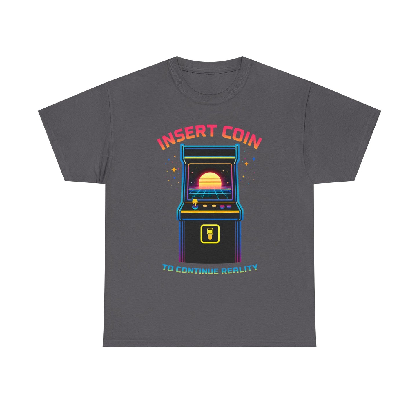 Insert Coin To Continue Reality Arcade Gaming T Shirt