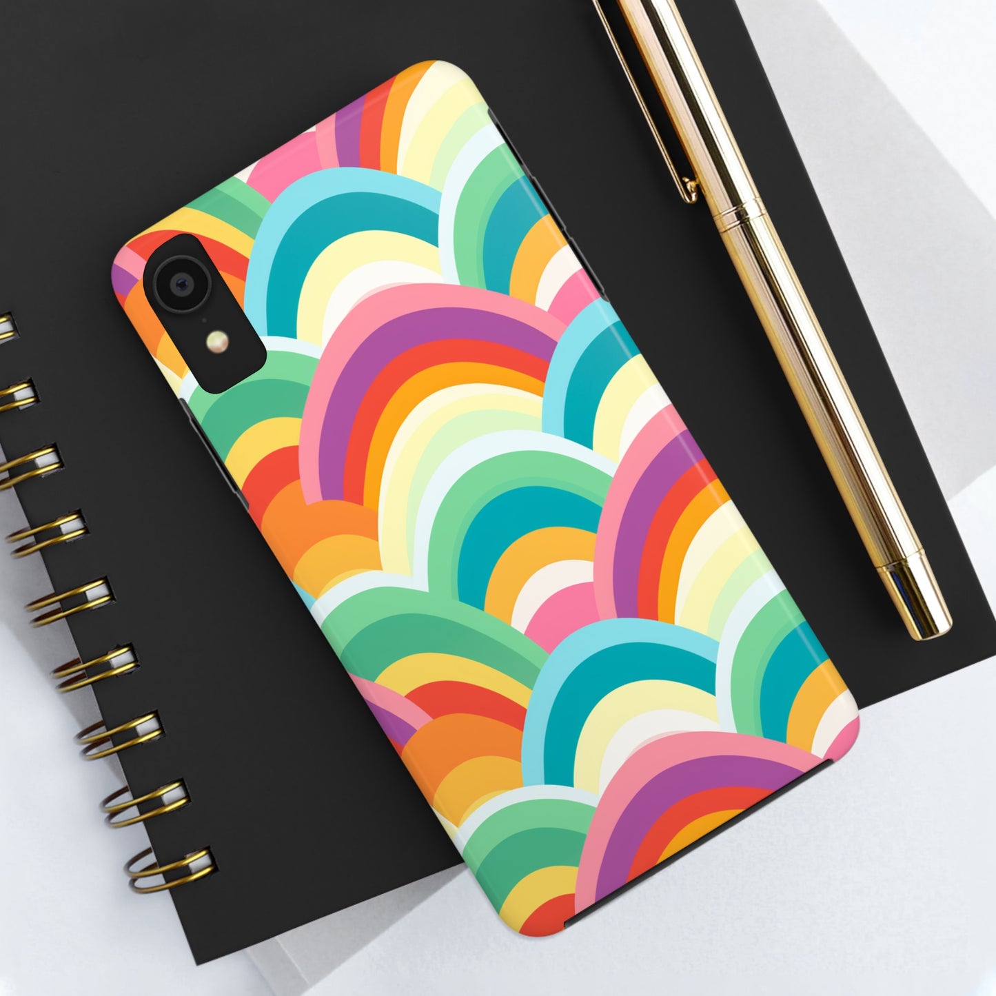 Rainbow Tough iPhone Case | Embrace Vibrant Style and Reliable Protection