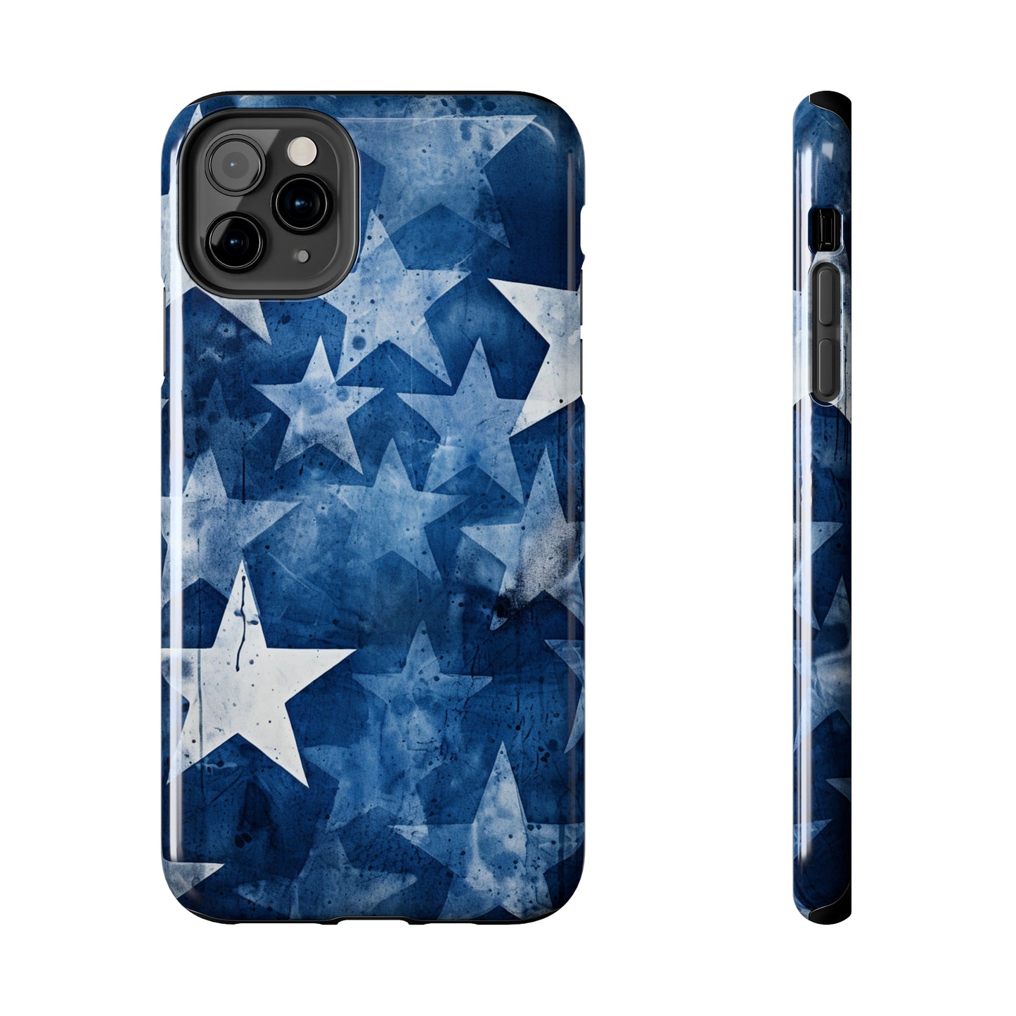 Starry Nights: Denim Dreams | Celestial Star-Patterned iPhone Case