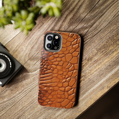 Faux Alligator Skin Textured look and style iPhone Case