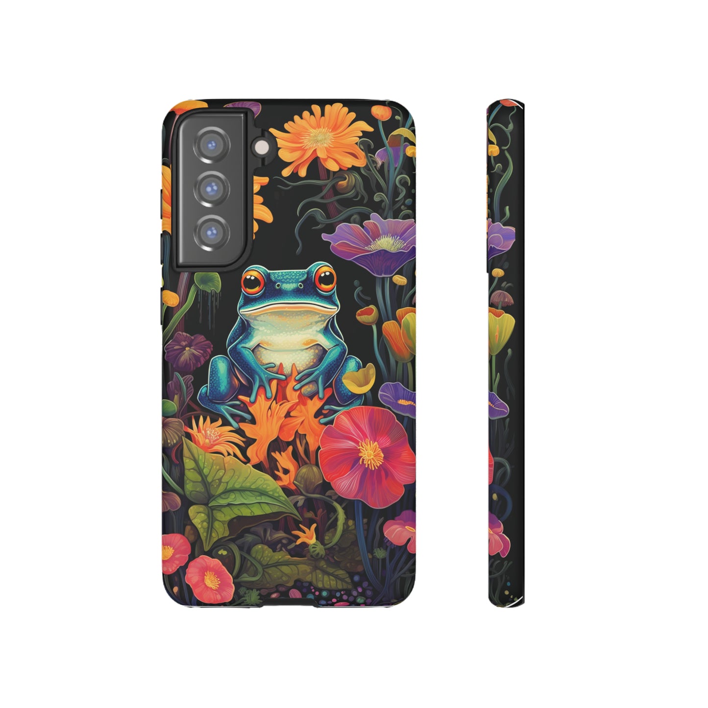 Floral Frogs Elegance Phone Case for Google Pixel, iPhone & Samsung Galaxy