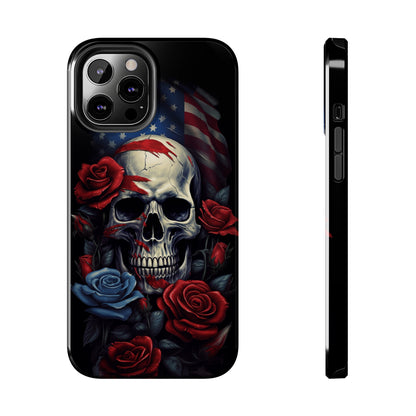 Skull USA Flag iPhone Case | Patriotic Edge with Stylish Protection