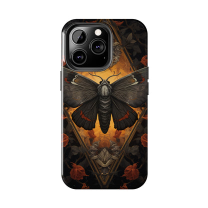 iPhone Case | Lost in Thought: Dark Academia Moth iPhone Tough Case