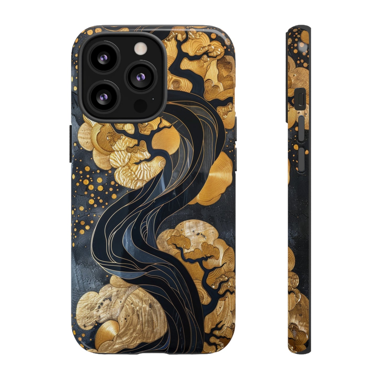 Gold and Silver Tree of Life Design Phone Case