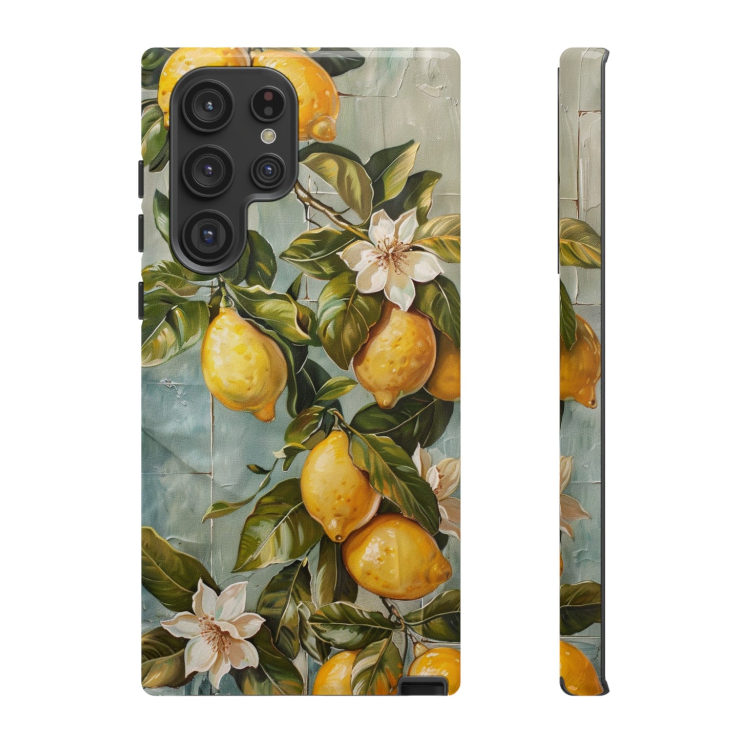 Mediterranean Lemon Tile Oil Painting iPhone 13 Case