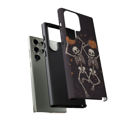 Dancing Skeletons with Jack-o'-Lanterns Phone Cover