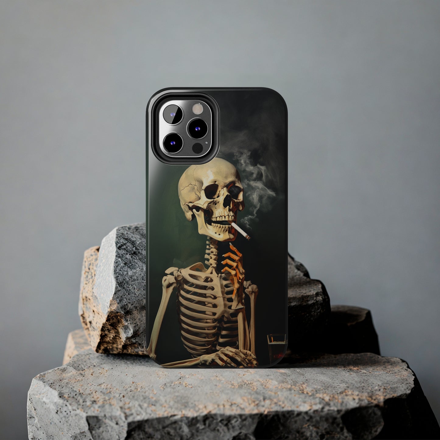 Smoking Skull iPhone Case | Edgy Style with a Mysterious Vibe for iPhone 11, 12, 13, 14, SE 2020 & Mor