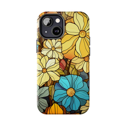 Kaleidoscopic Elegance: Stained Glass Vintage Floral iPhone Case – Timeless Beauty Illuminated