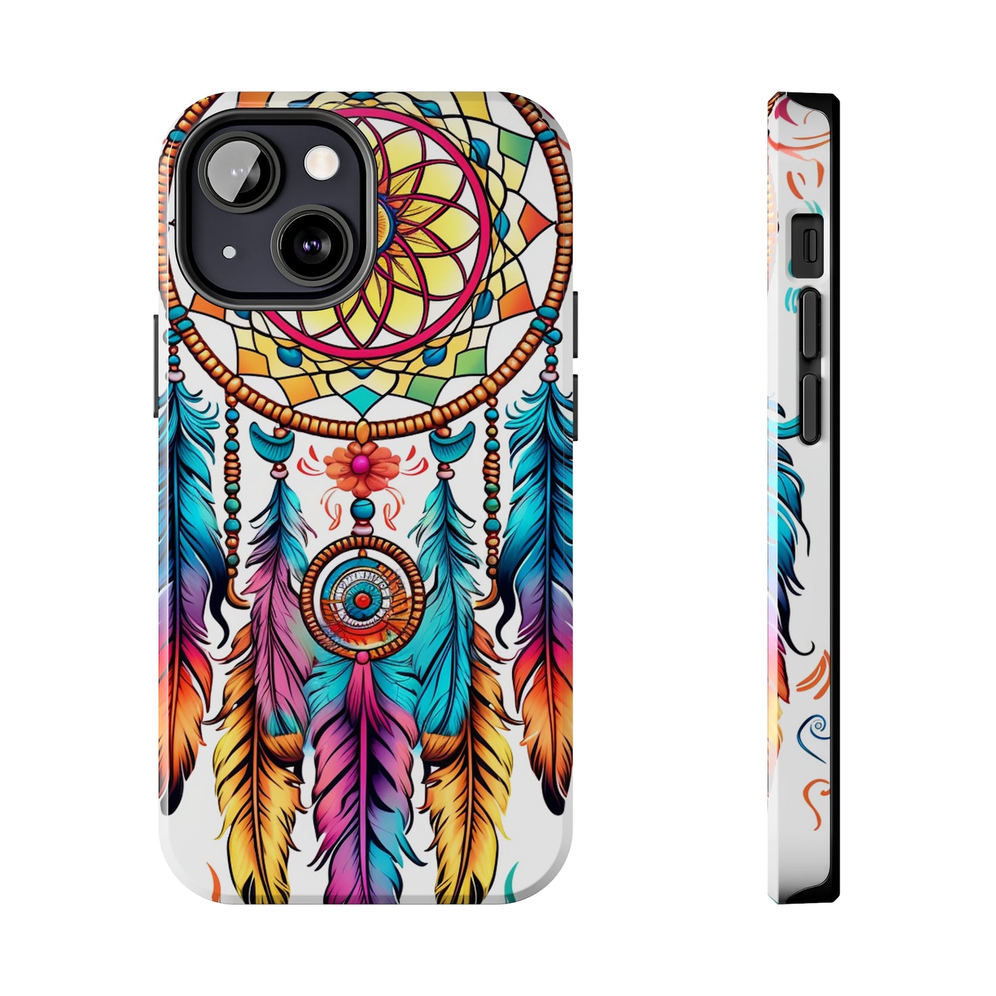 Psychedelic Native American Dreamcatcher iPhone Case | Fusion of Art and Cultural Heritage