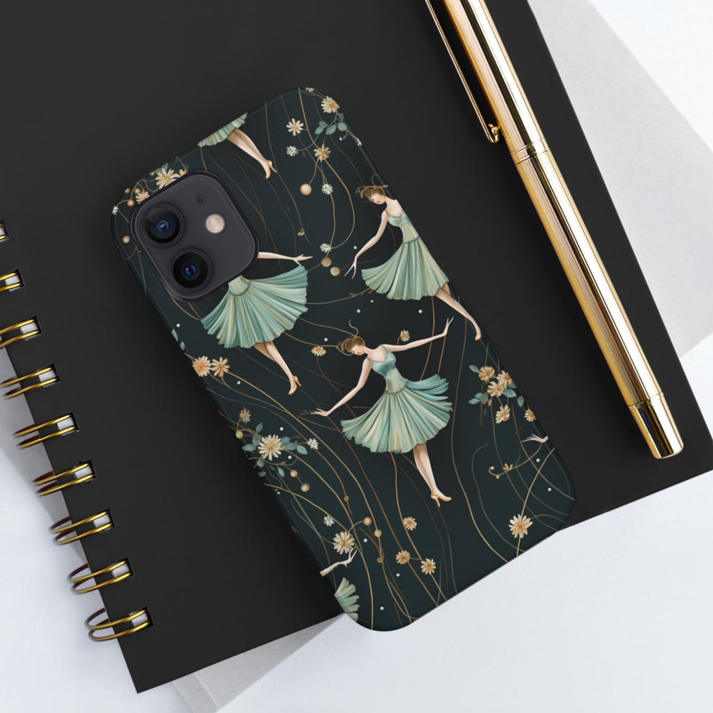 Vintage Style Dancing Ballerina iPhone Case | Embrace Elegance and Grace in Retro Charm