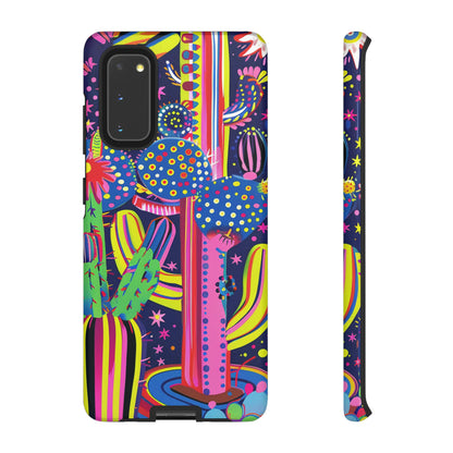 Retro 1960s Psychedelic Cactus Flowers Phone Case