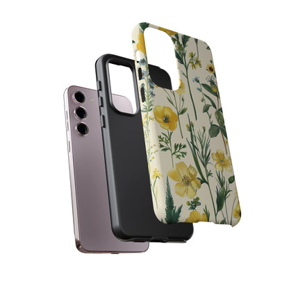 Floral Sage Yellow Wildflower Phone Case