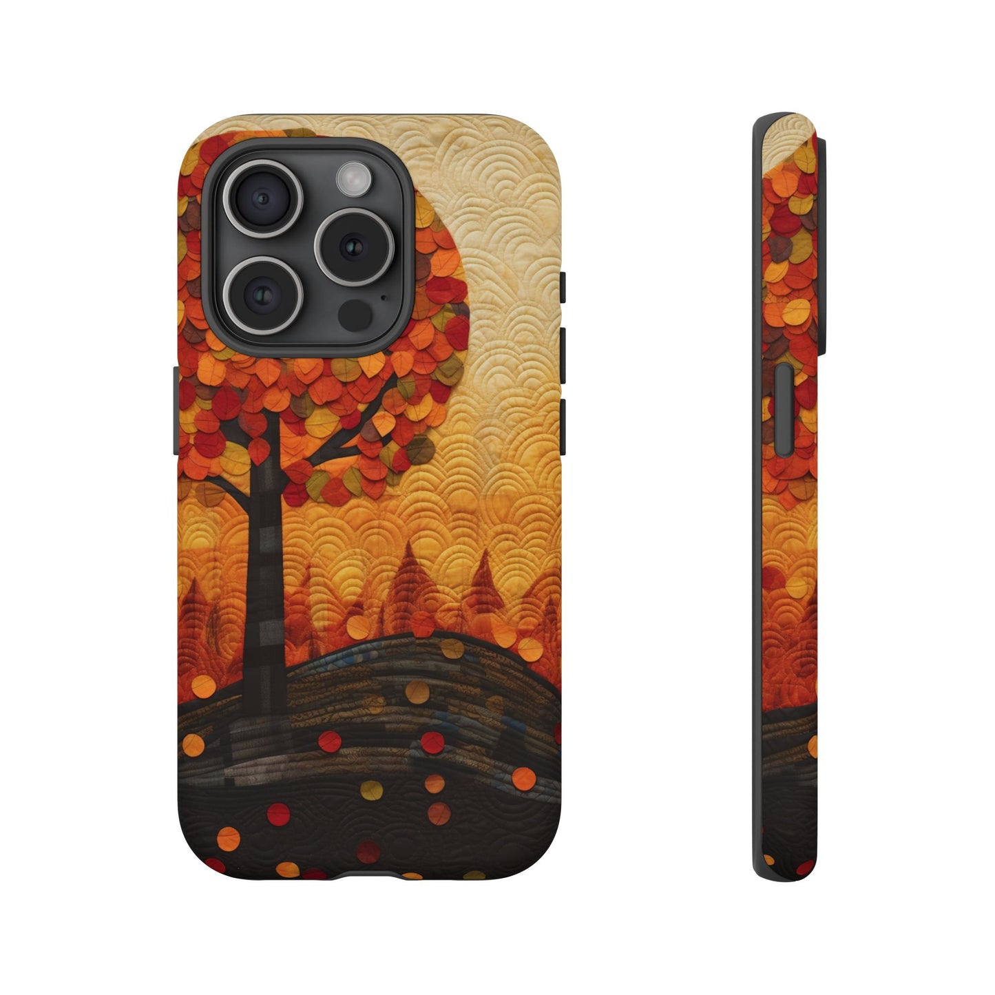 Autumn iPhone Case, Forest Embroidered Style Phone Case